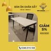 mẫu bàn ăn chân sắt đẹp