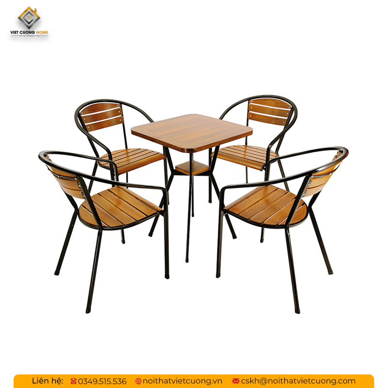 Bộ bàn ghế sắt đẹp cho quán cafe nhỏ