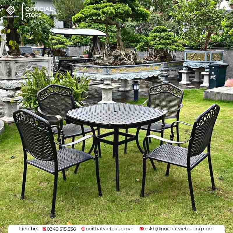 Mẫu bàn ghế sắt nghệ thuật đẹp