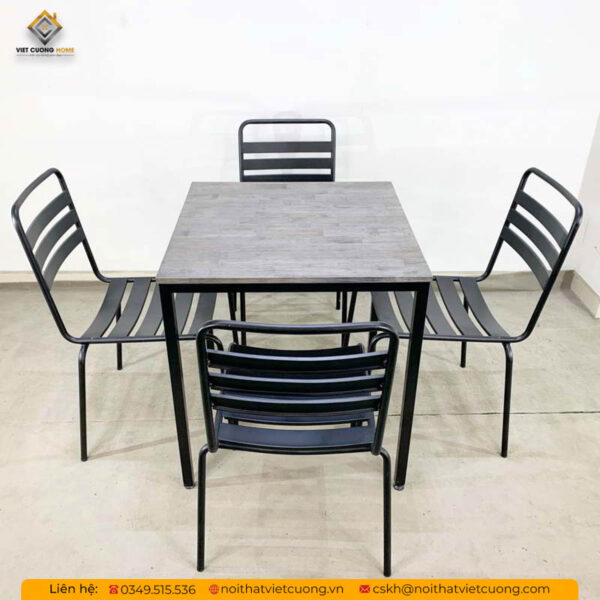 Bộ bàn ghế sắt cafe BGCF01