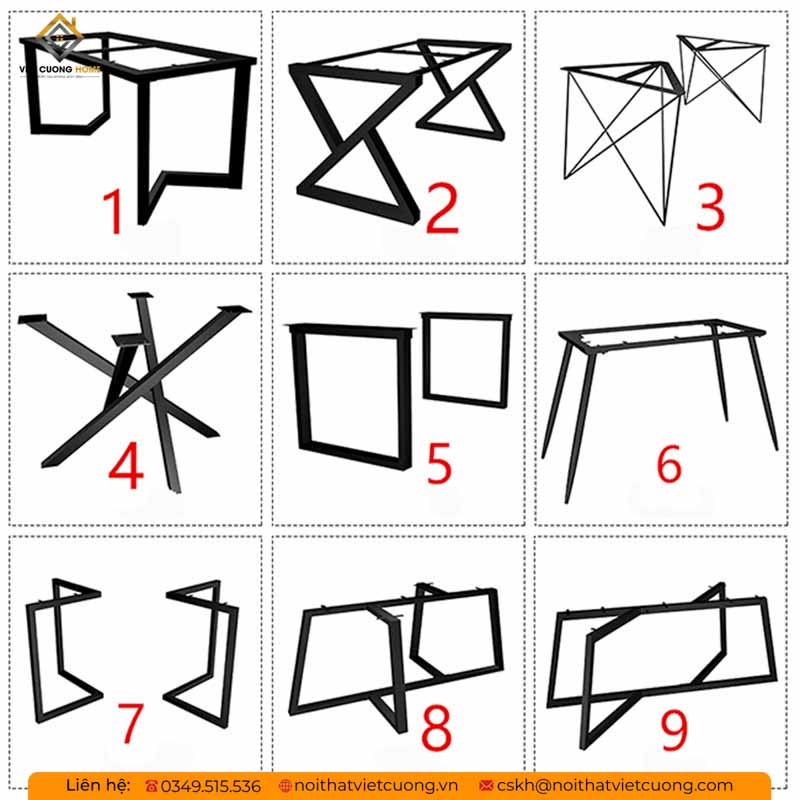 Chân bàn sắt là sự lựa chọn với nhiều ưu điểm nổi bật