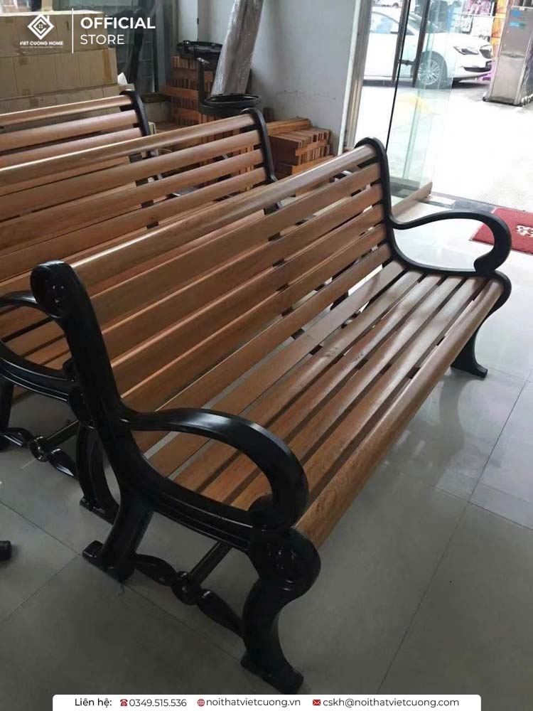 Ghế băng sắt giả gỗ chất lượng