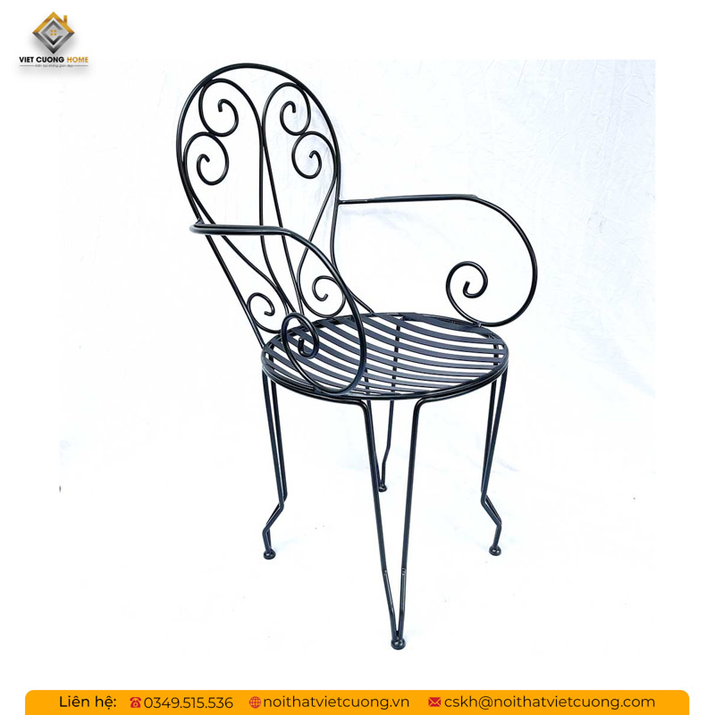 Mẫu ghế sắt sân vườn BGSV01
