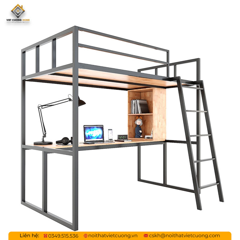 Giường tầng GTSB01 với khung sắt chắc chắn, an tâm khi sử dụng