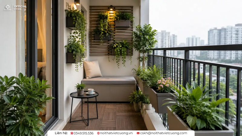 Mắc lỗi decor ban công nhỏ có thể khiến không gian trở nên bí bách