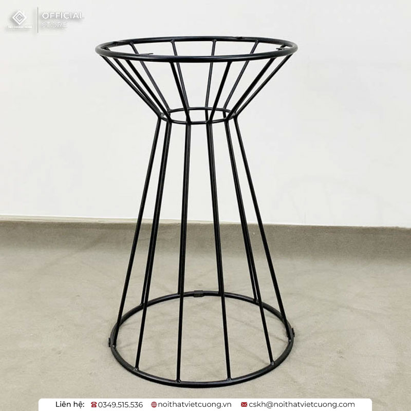 Mẫu chân bàn cafe bằng sắt sơn tĩnh điện cao cấp