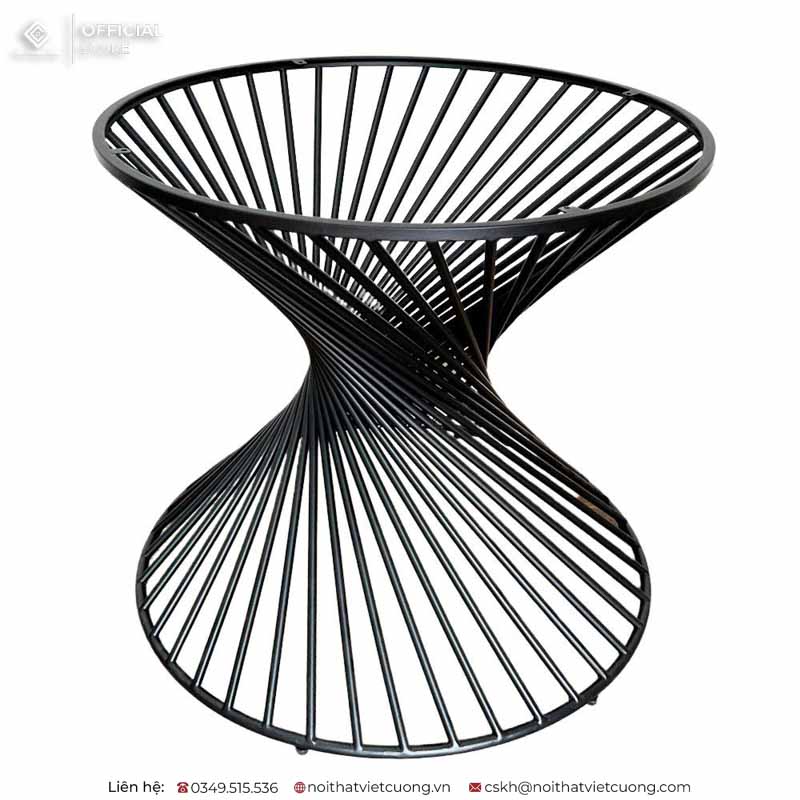 Mẫu chân bàn cafe bằng sắt sơn tĩnh điện cao cấp