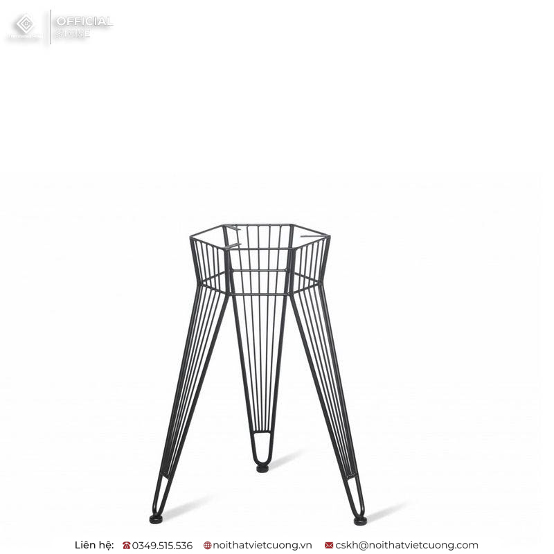 Mẫu chân bàn cafe bằng sắt sơn tĩnh điện cao cấp