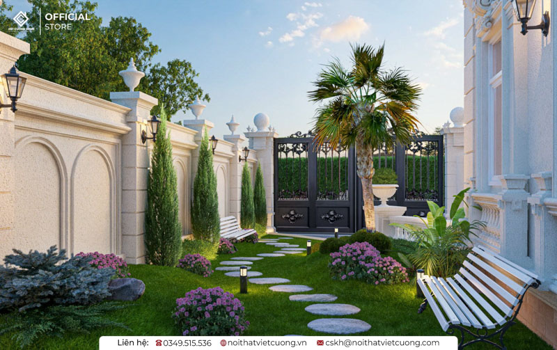 Thiết kế sân vườn biệt thự đòi hỏi những yêu cầu cực kỳ cao