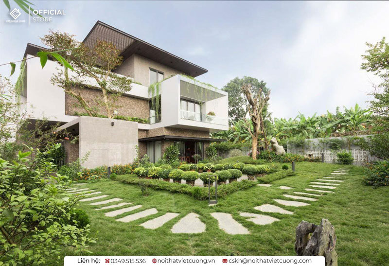 Mẫu thiết kế sân vườn biệt thự đẹp