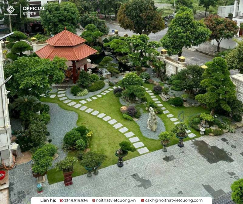 Mẫu thiết kế sân vườn biệt thự đẹp
