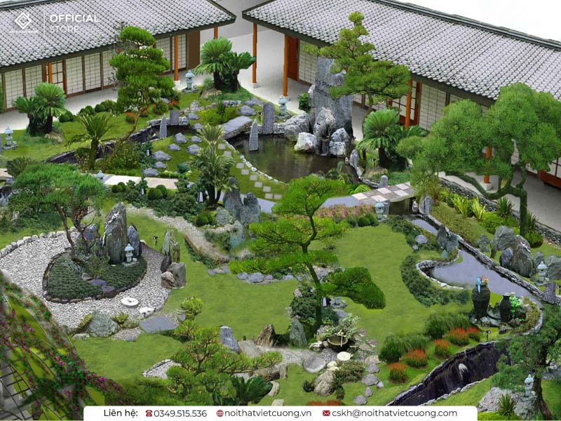 Mẫu thiết kế sân vườn biệt thự đẹp