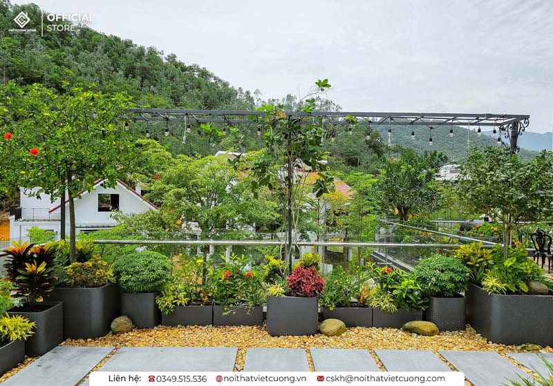 Mẫu thiết kế sân vườn biệt thự đẹp