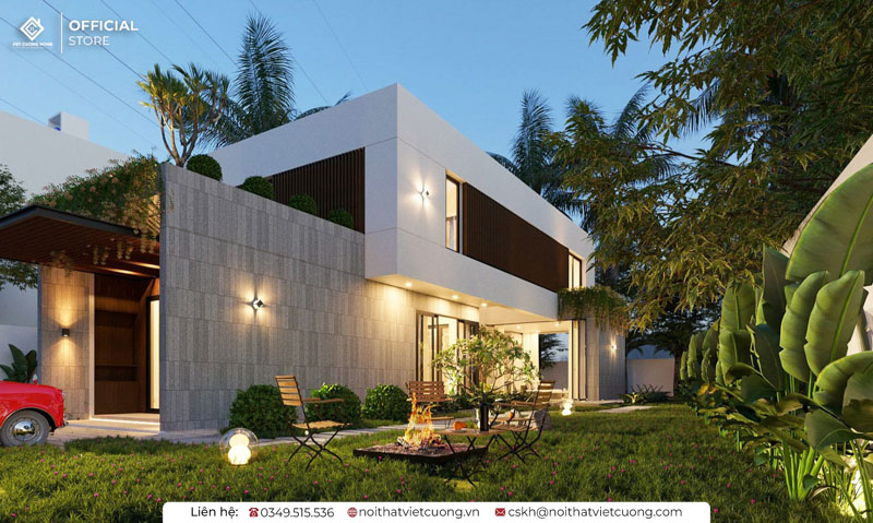 Mẫu thiết kế sân vườn biệt thự đẹp
