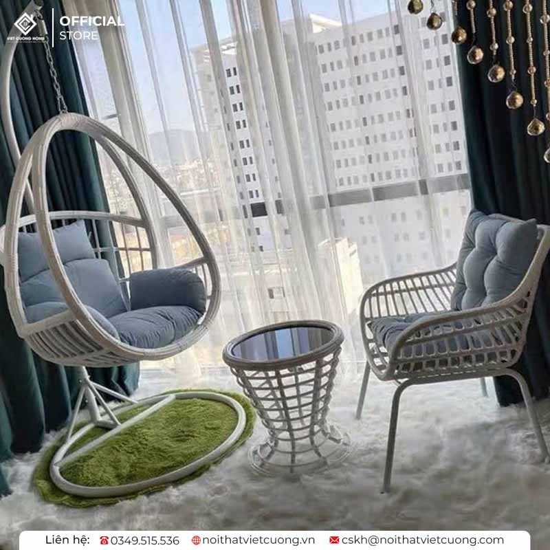 Xích đu sẽ là lựa chọn rất tốt để thư giãn trong nhà nếu tìm ra lựa chọn phù hợp