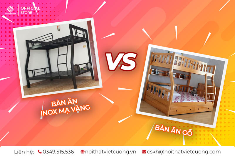 Cả giường tầng sắt và giường tầng gỗ đều là những lựa chọn rất tốt