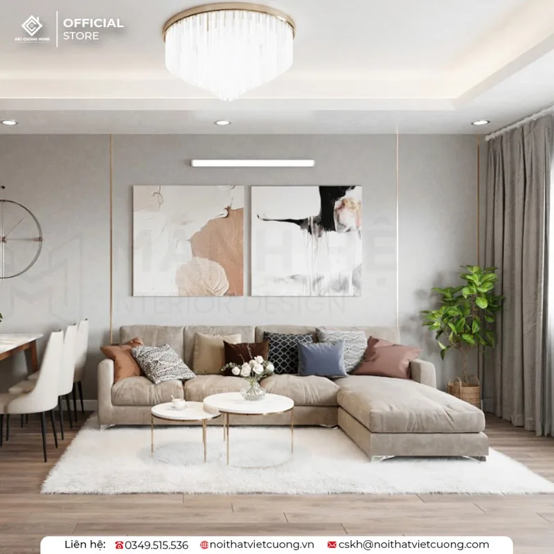 Cân nhắc kỹ lưỡnng sự phù hợp của thảm sàn và bộ bàn ghế sofa