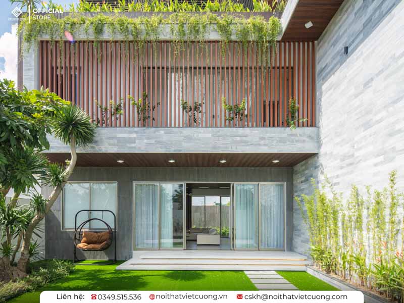 Thiết kế ngoại thất sân vườn phong cách hiện đại