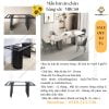 Thông số mẫu bàn ăn chân bằng sắt - MBCS8